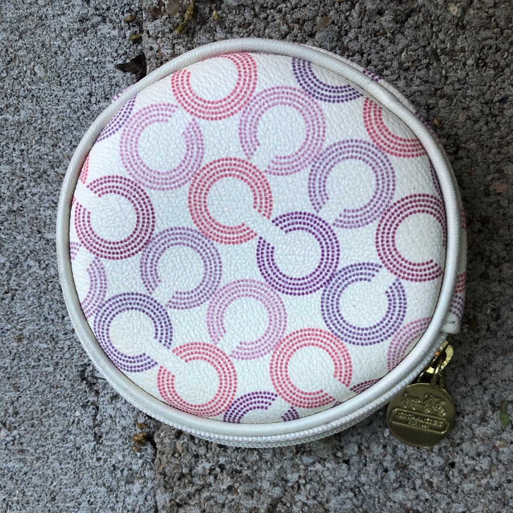Coach round coin purse
